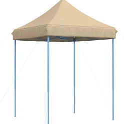 vidaXL Partytent 200 x 200 x 306 cm Beige Oxford Stof