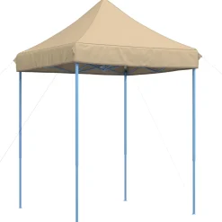 vidaXL Partytent 200 x 200 x 306 cm Beige Oxford Stof