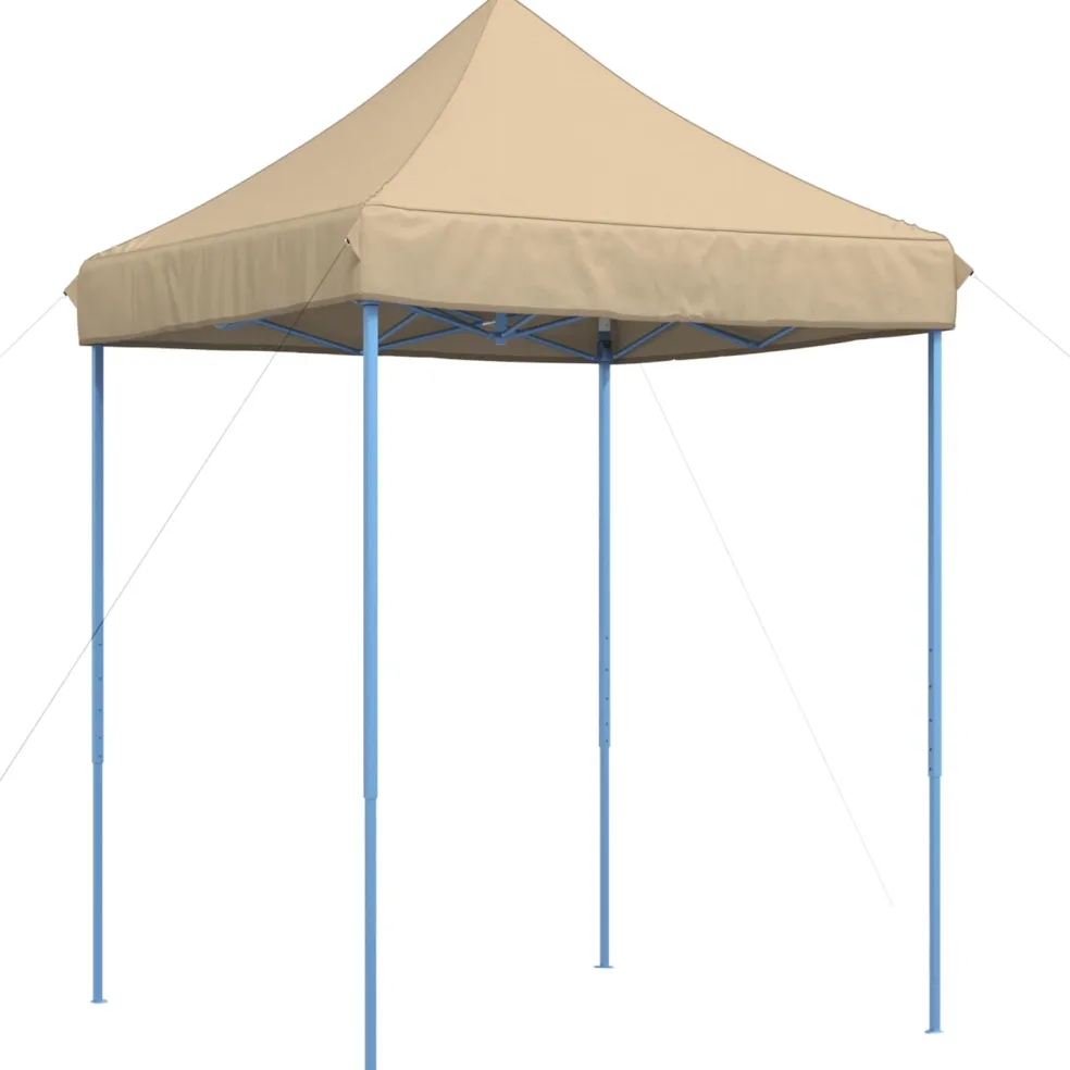 vidaXL Partytent 200 x 200 x 306 cm Beige Oxford Stof