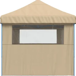 vidaXL Partytent 292 x 580 x 315 cm Beige Oxford Stof