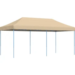 vidaXL Partytent 292 x 580 x 315 cm Beige Oxford Stof