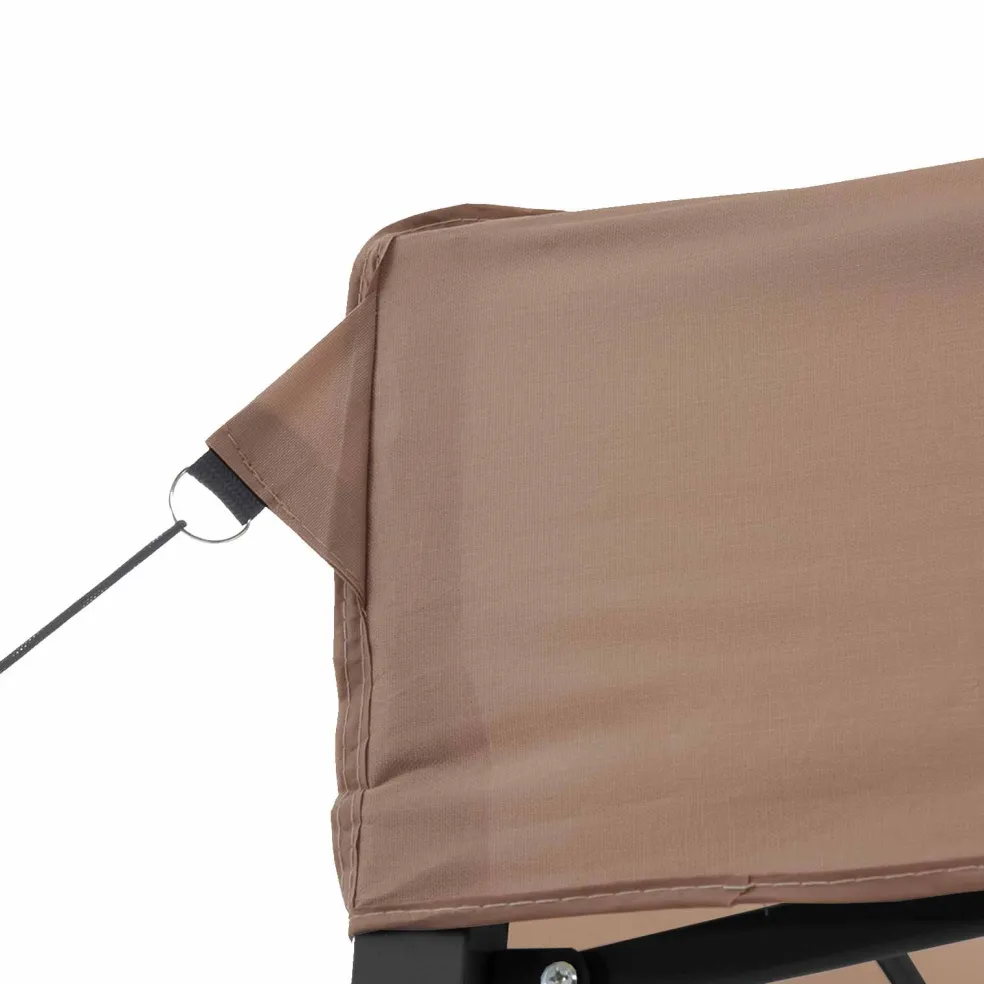 vidaXL Partytent 292 x 580 x 315 cm Bruin Oxford Stof