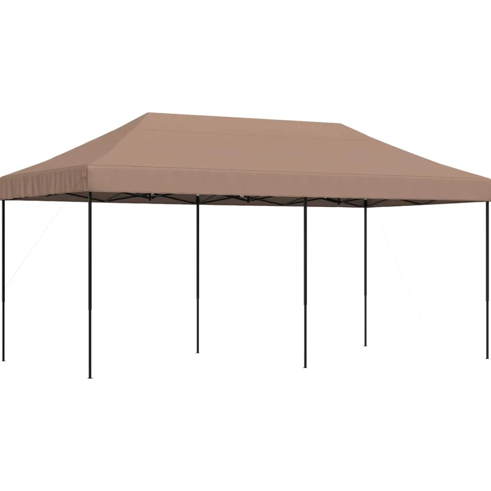 vidaXL Partytent 292 x 580 x 315 cm Bruin Oxford Stof