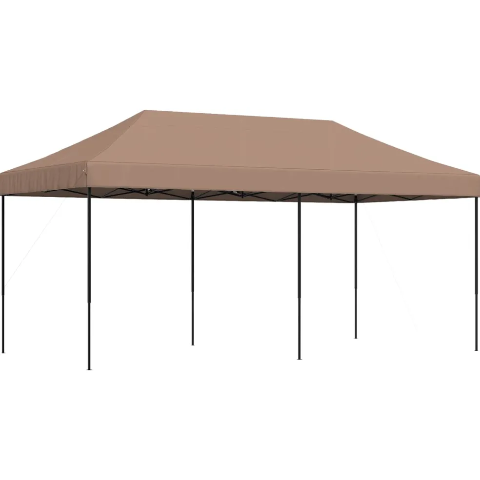 vidaXL Partytent 292 x 580 x 315 cm Bruin Oxford Stof
