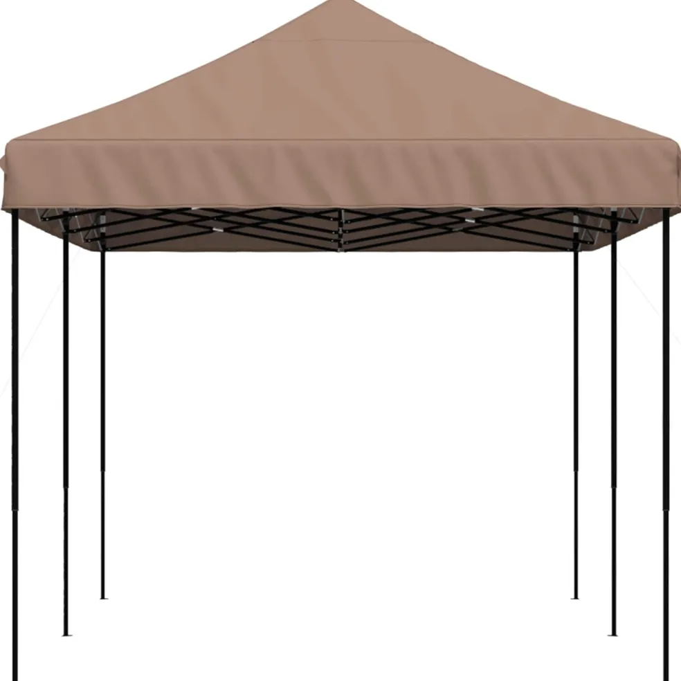 vidaXL Partytent 292 x 580 x 315 cm Bruin Oxford Stof