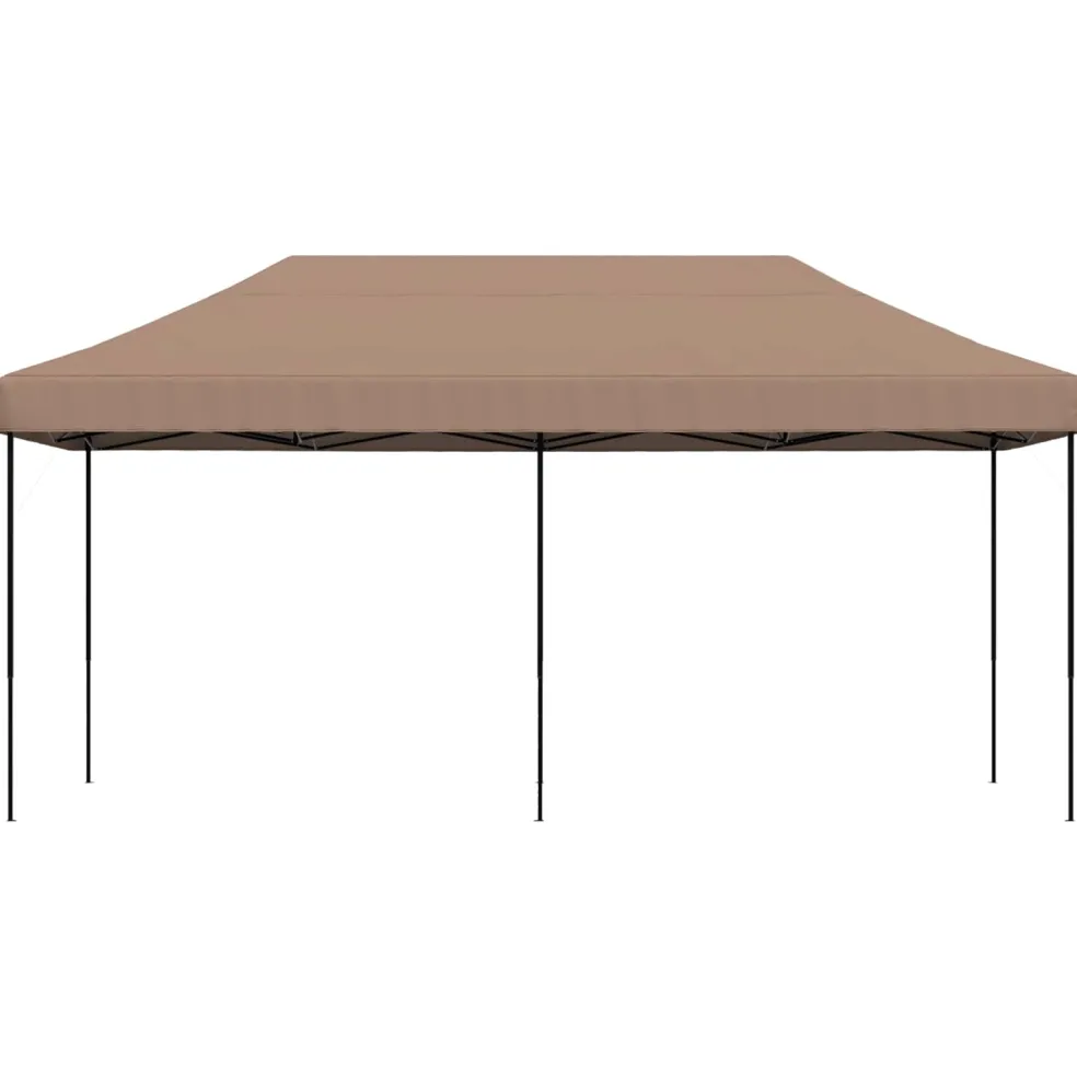 vidaXL Partytent 292 x 580 x 315 cm Bruin Oxford Stof