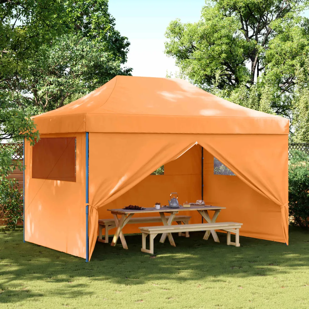 vidaXL Partytent 279 x 410 x 315 cm Oranje Oxford Stof