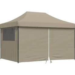 vidaXL Partytent 279 x 410 x 315 cm Taupe Oxford Stof