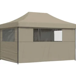 vidaXL Partytent 279 x 410 x 315 cm Taupe Oxford Stof