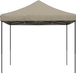 vidaXL Partytent 292 x 292 x 315 cm Taupe Oxford Stof