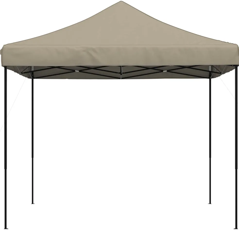 vidaXL Partytent 292 x 292 x 315 cm Taupe Oxford Stof