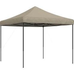 vidaXL Partytent 292 x 292 x 315 cm Taupe Oxford Stof