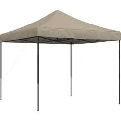 vidaXL Partytent 292 x 292 x 315 cm Taupe Oxford Stof