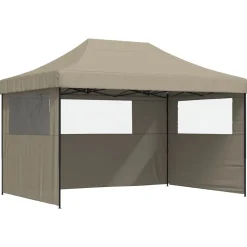 vidaXL Partytent 279 x 410 x 315 cm Taupe Oxford Stof
