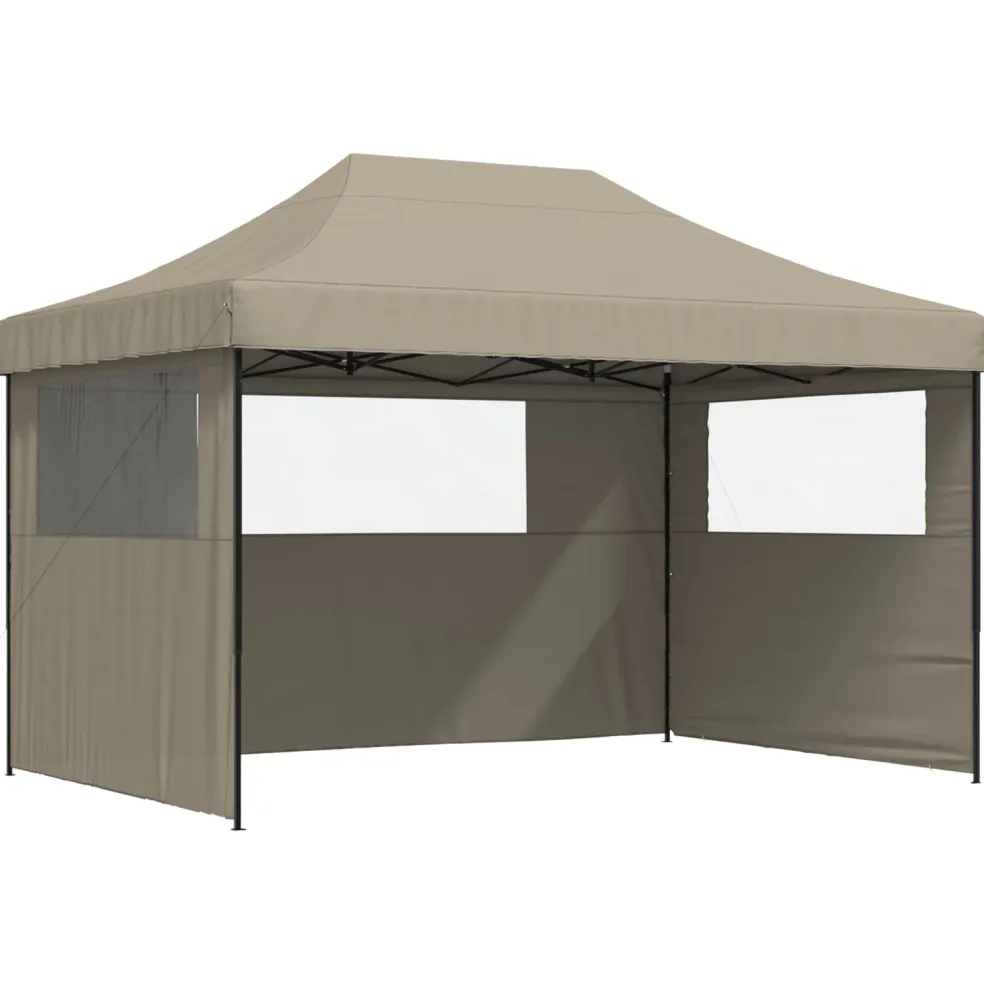 vidaXL Partytent 279 x 410 x 315 cm Taupe Oxford Stof