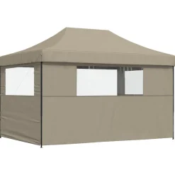 vidaXL Partytent 279 x 410 x 315 cm Taupe Oxford Stof
