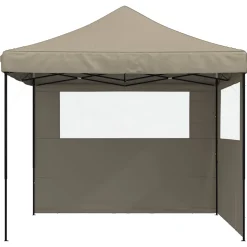 vidaXL Partytent 292 x 292 x 315 cm Taupe Oxford Stof