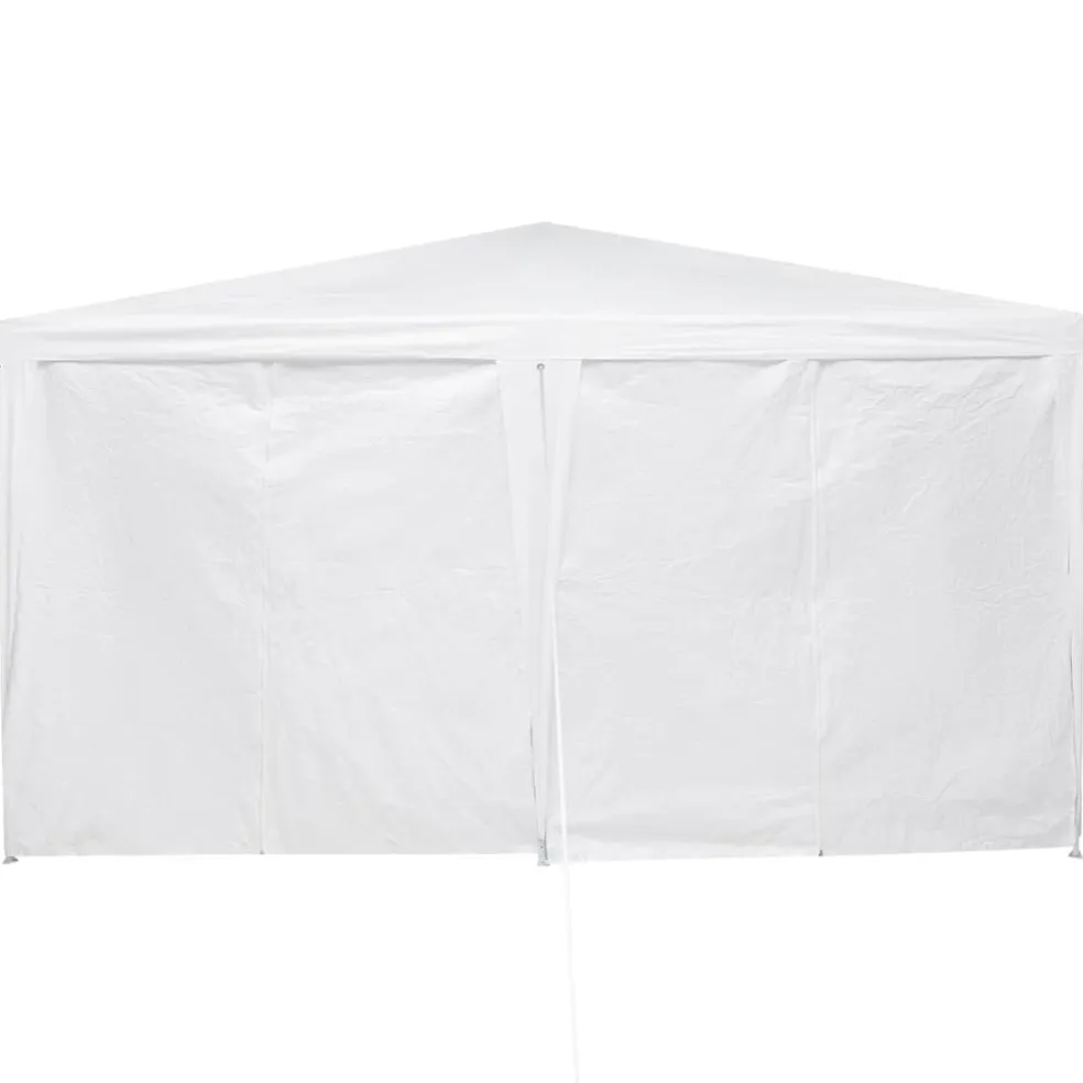 vidaXL Partytent 400 x 400 x 266 cm Wit Polyetheen