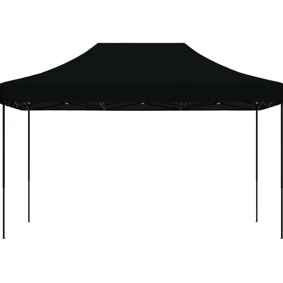 vidaXL Partytent 292 x 440 x 315 cm Zwart Oxford Stof