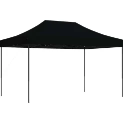 vidaXL Partytent 292 x 440 x 315 cm Zwart Oxford Stof