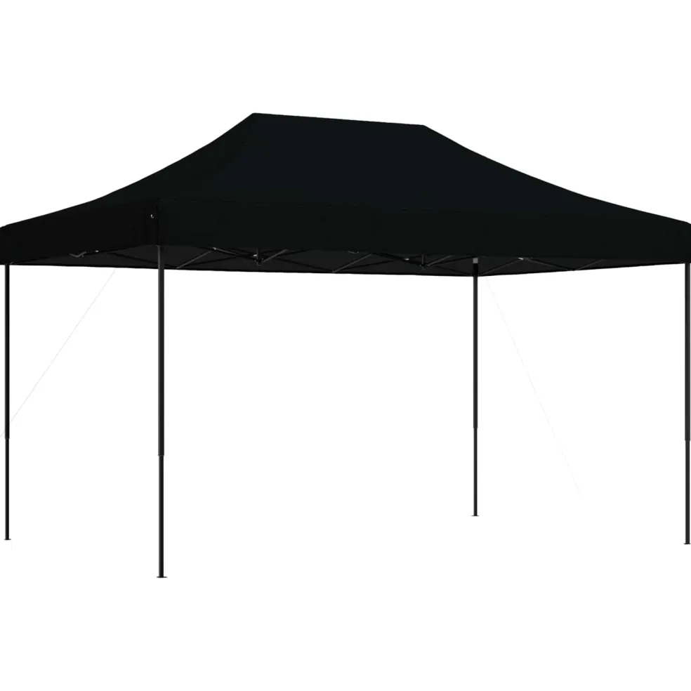 vidaXL Partytent 292 x 440 x 315 cm Zwart Oxford Stof