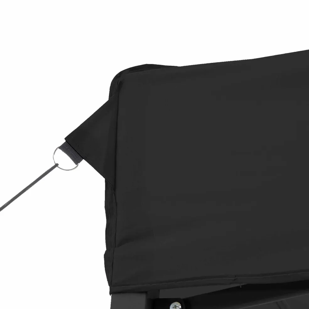 vidaXL Partytent 292 x 440 x 315 cm Zwart Oxford Stof