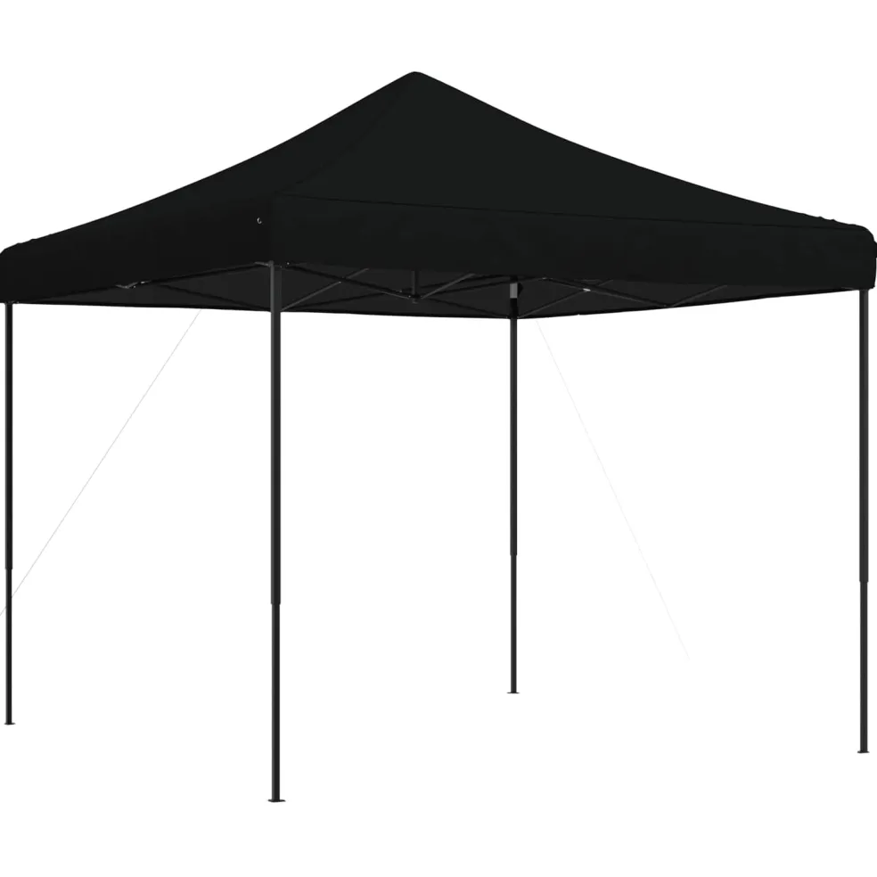 vidaXL Partytent 292 x 292 x 315 cm Zwart Oxford Stof