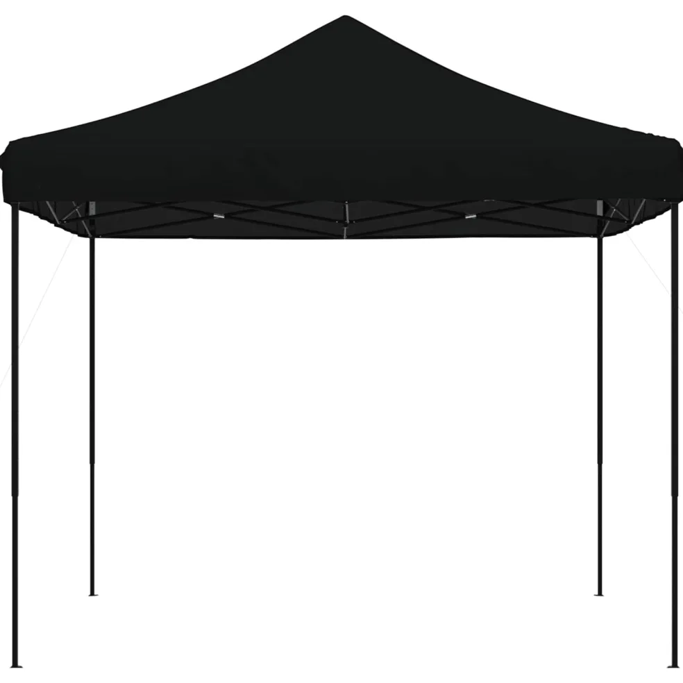 vidaXL Partytent 292 x 292 x 315 cm Zwart Oxford Stof