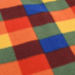 vidaXL Picknickkleed opvouwbaar geruit 200x150 cm fluweel meerkleurig