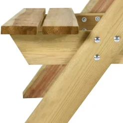 vidaXL Picknicktafel met banken 110x123x73 cm geïmpregneerd grenenhout