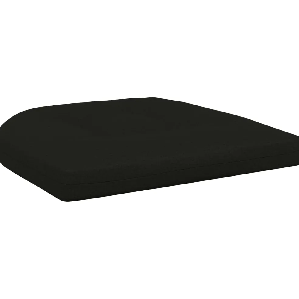 vidaXL 4-Piece Zitkussens 4 st 100% Polyester Zwart 40 x 40 x 5 cm