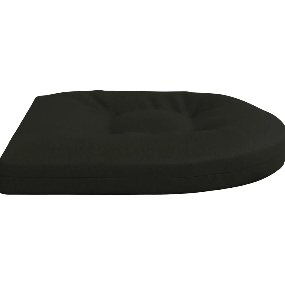 vidaXL 4-Piece Zitkussens 4 st 100% Polyester Zwart 40 x 40 x 5 cm