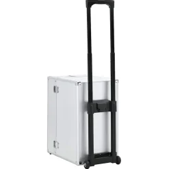 vidaXL Pilotentrolley 47x39x27 cm aluminium zilverkleurig