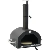vidaXL Pizzaoven en barbecue 3-in-1 zwart