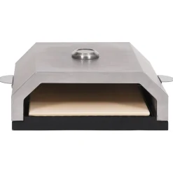 vidaXL Pizzaoven met keramische steen voor gas-/houtskoolbarbecue