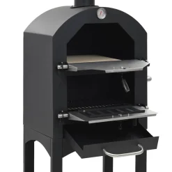 vidaXL Pizzaoven op houtskool met terracotta pizzasteen