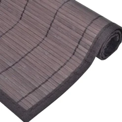 vidaXL 6 Placemats bamboe 30 x 45 cm donkerbruin