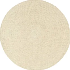 vidaXL Placemats 4 st rond 38 cm katoen natuurlijk