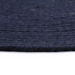 vidaXL Placemats 4 st rond 38 cm katoen effen marineblauw
