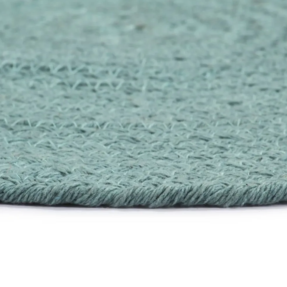 vidaXL Placemats 4 st rond 38 cm katoen effen groen