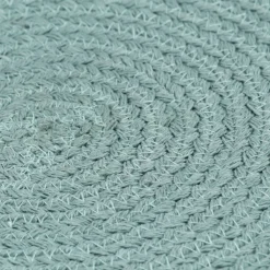 vidaXL Placemats 4 st rond 38 cm katoen effen groen