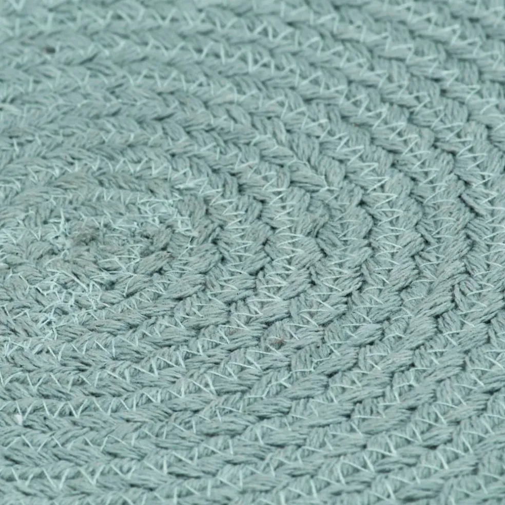 vidaXL Placemats 4 st rond 38 cm katoen effen groen