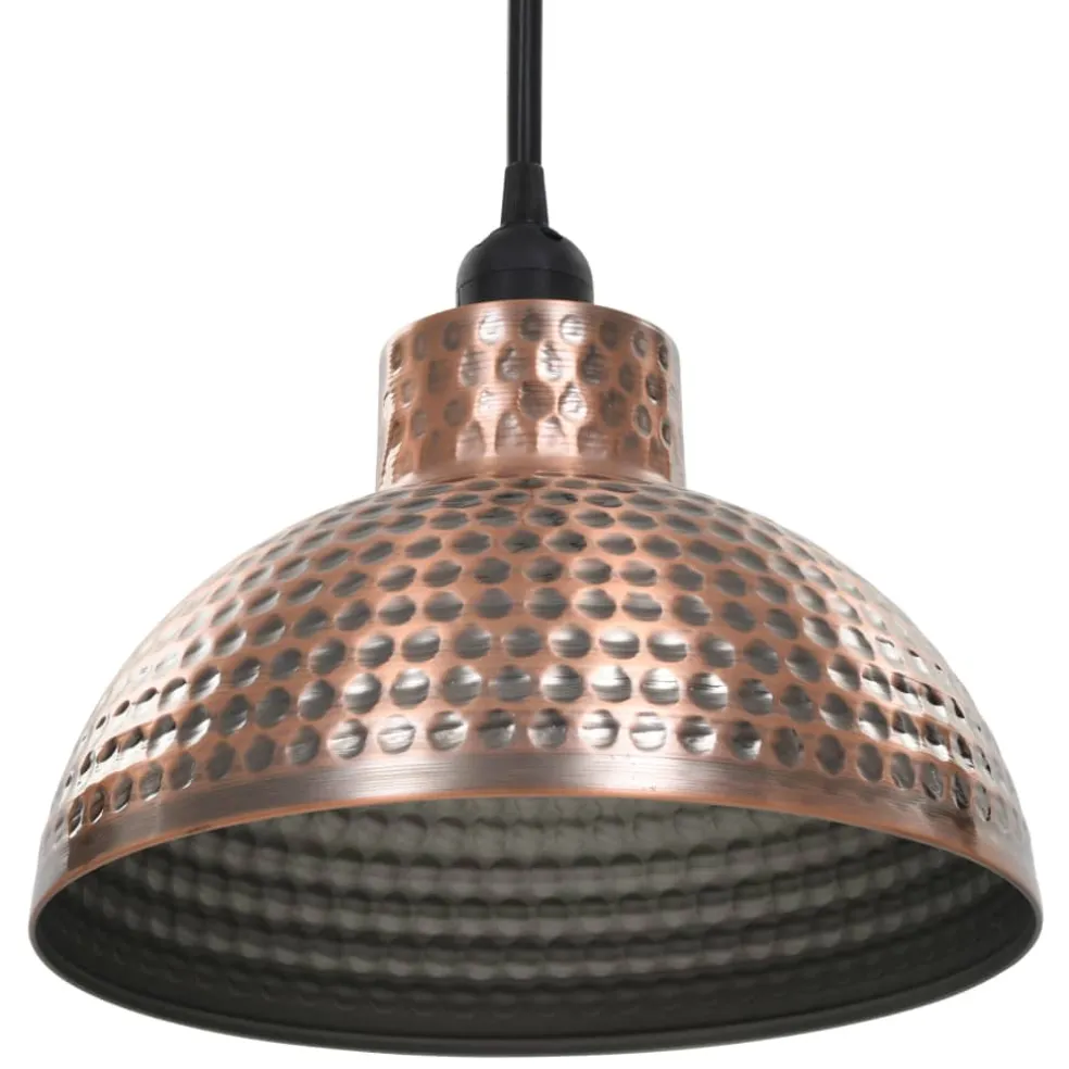 vidaXL Plafondlampen halve bolvorm koperkleurig 2 st