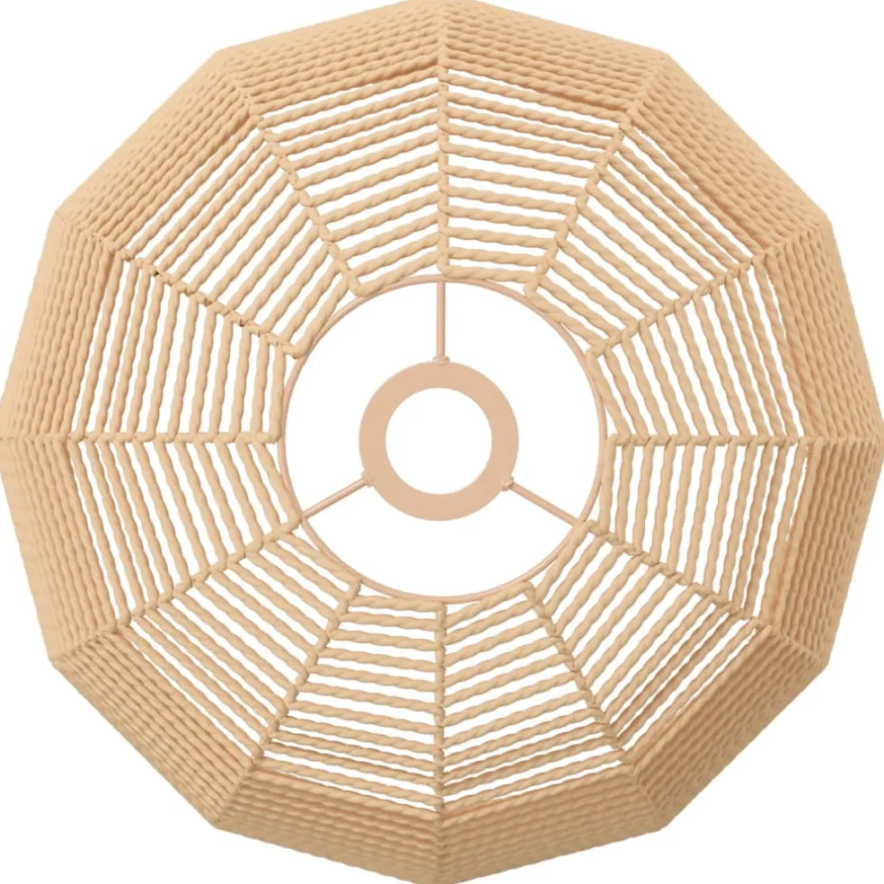 vidaXL Plafondlampenkap Ø36x26 cm ijzer en papier