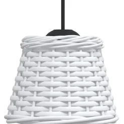 vidaXL Plafondlampenkap Ø15x12 cm wicker bruin