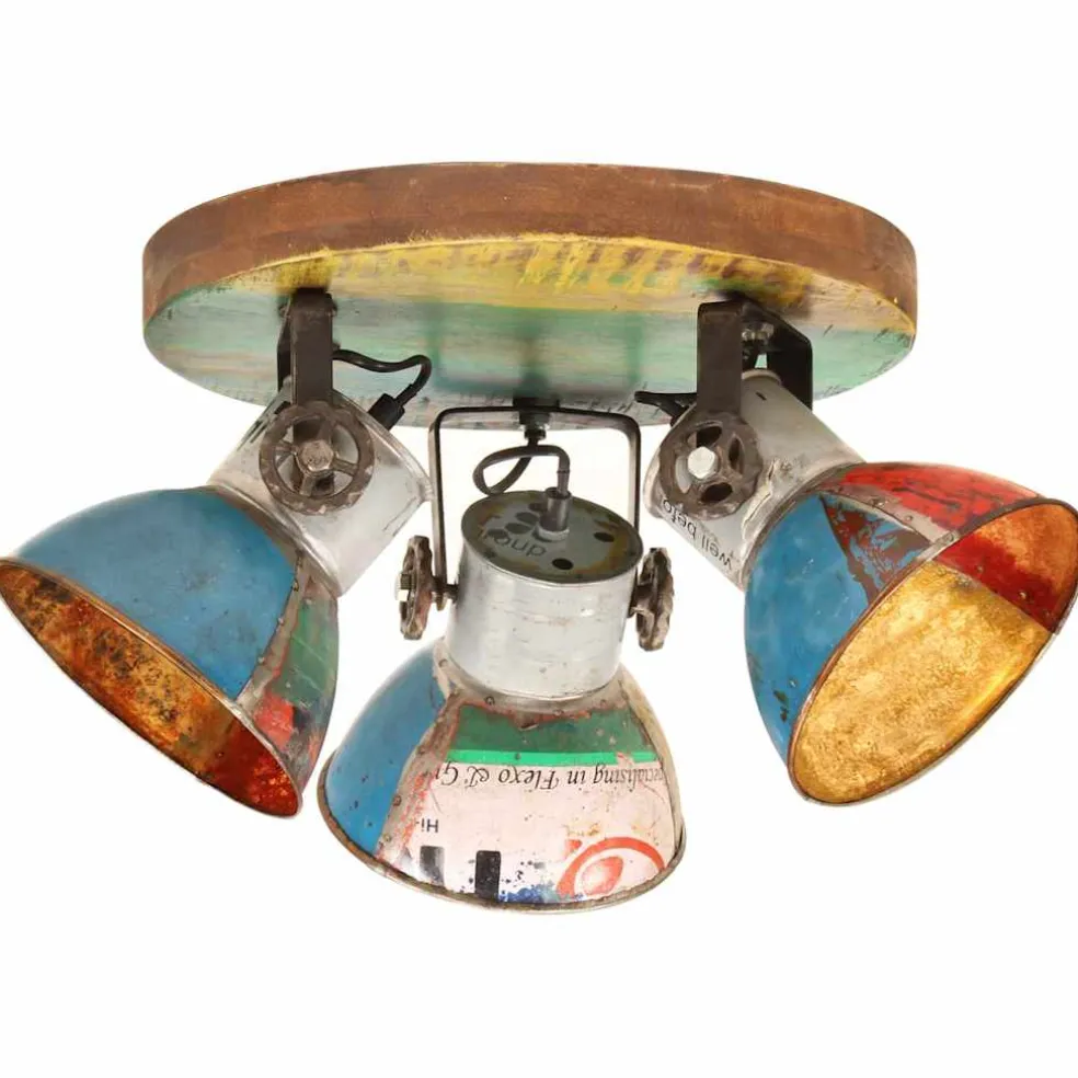 vidaXL Plafondlamp industrieel 25 W E27 42x25 cm meerkleurig