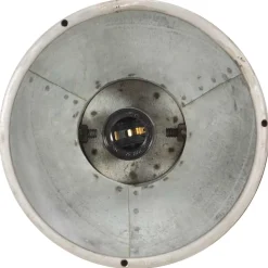 vidaXL Plafondlamp industrieel E27 mangohout zilverkleurig