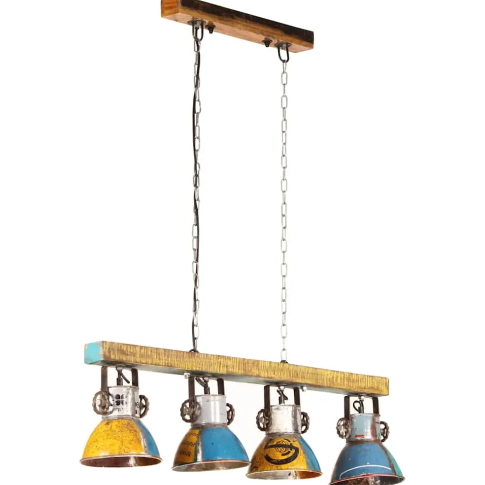 vidaXL Plafondlamp industrieel 25 W E27 111 cm meerkleurig