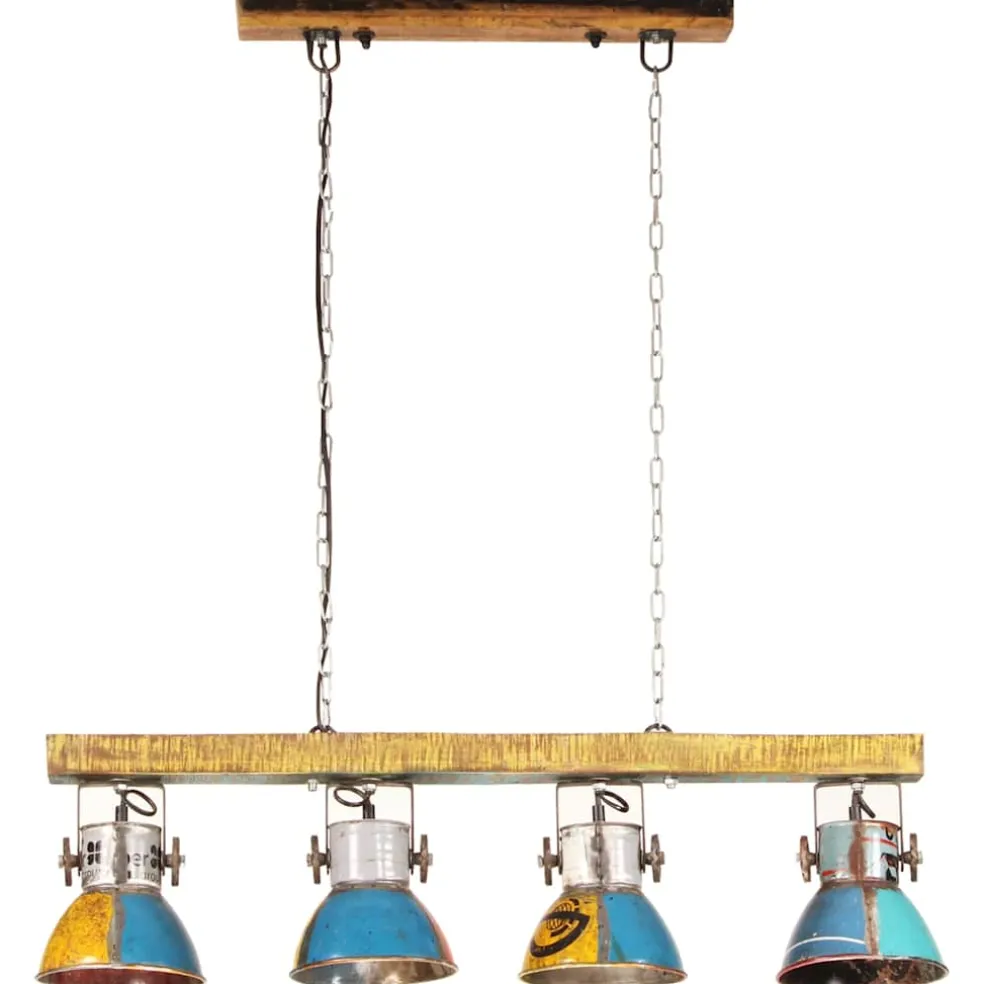 vidaXL Plafondlamp industrieel 25 W E27 111 cm meerkleurig