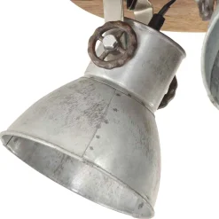 vidaXL Plafondlamp industrieel 25 W E27 42x27 cm zilverkleurig